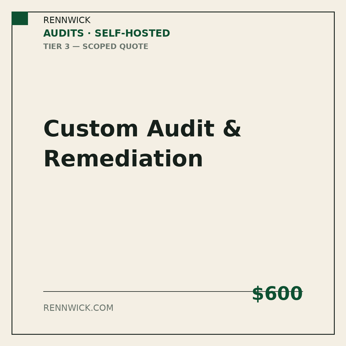 Custom site audit and fixes, own server: product image