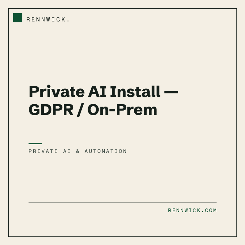 Private AI install on your own server: product image