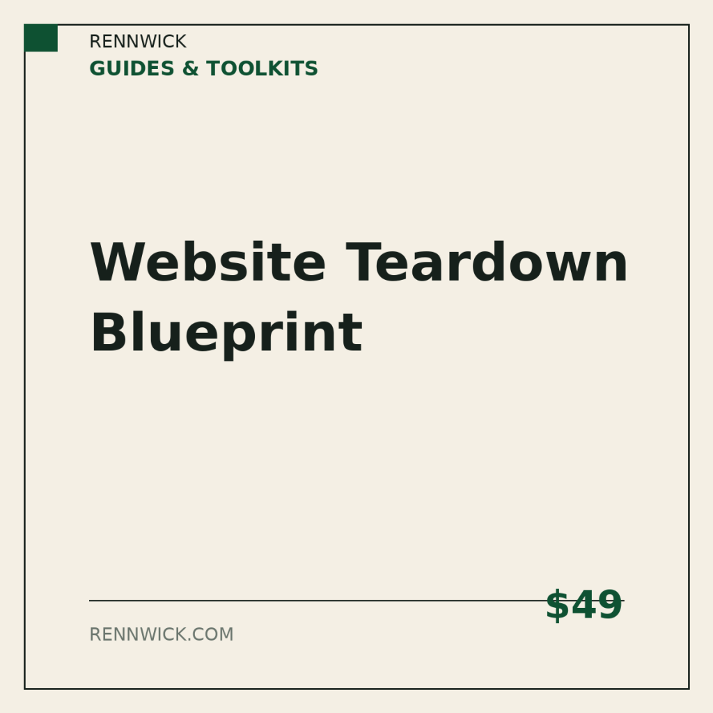 Website teardown blueprint: product image