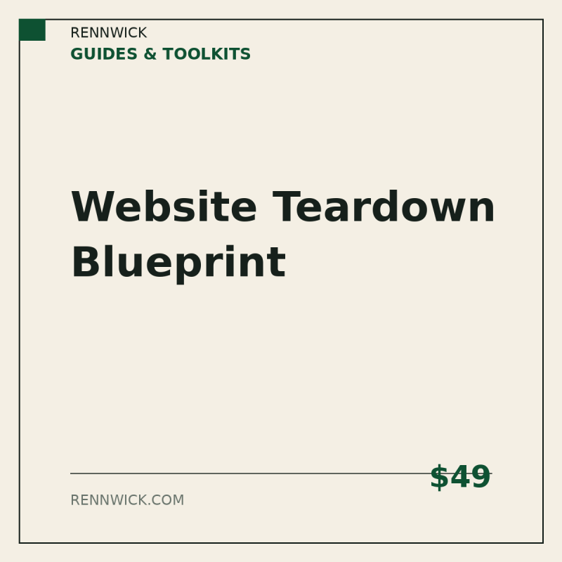 Website teardown blueprint: product image