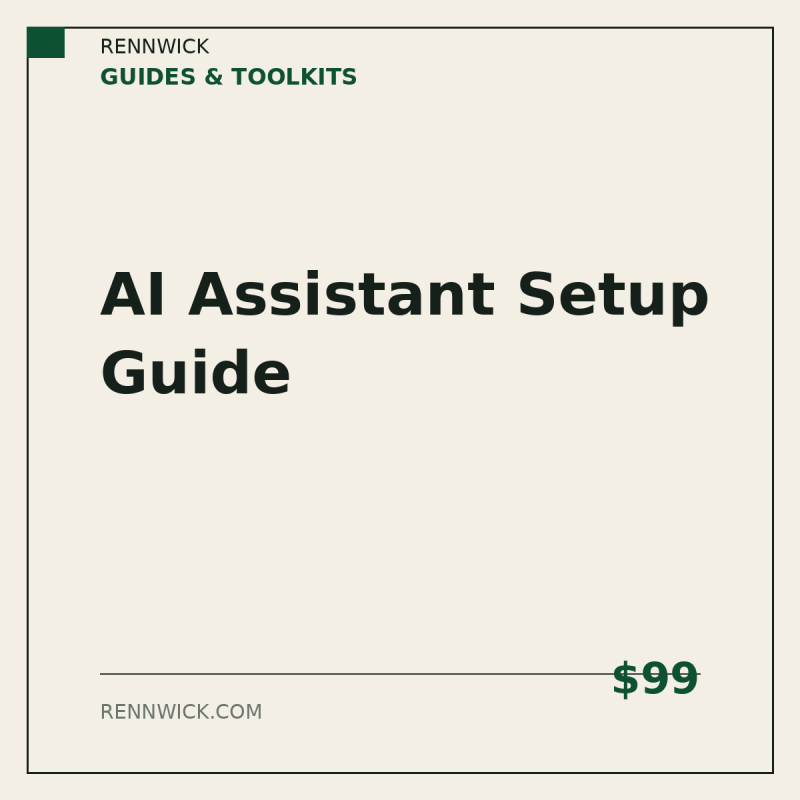 AI assistant setup guide: product image